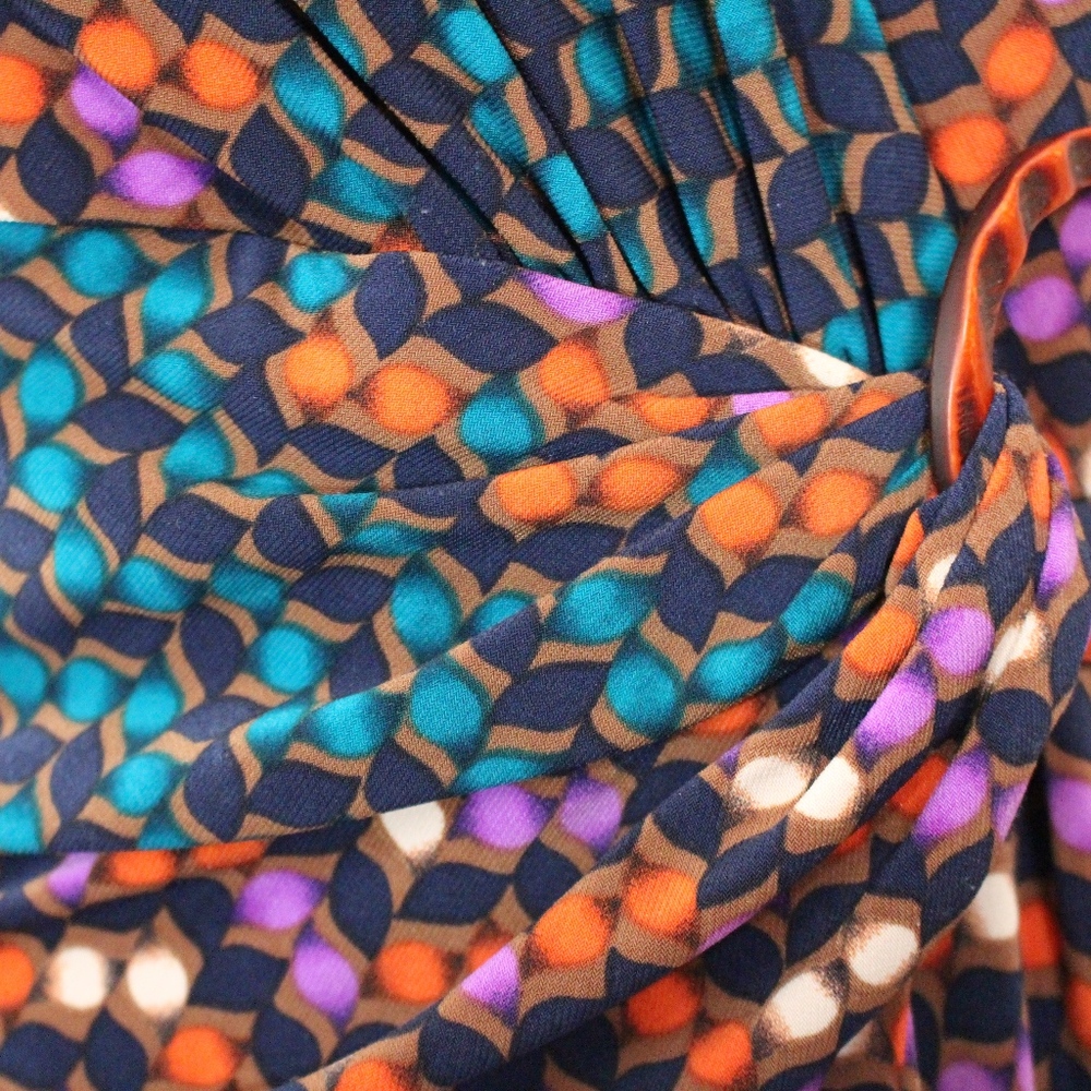 Multi Color Fall Dress - Picture 4 of 5